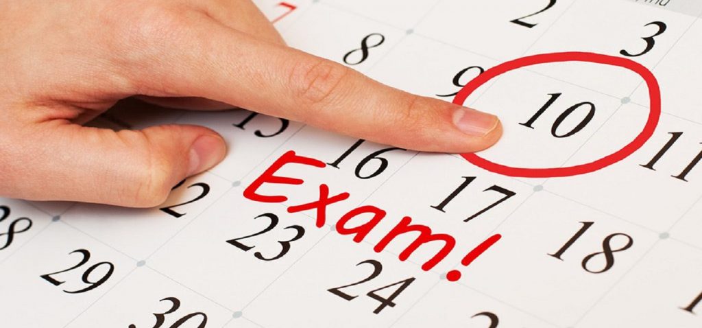 Calendario de exámenes Convocatoria extraordinaria de diciembre 2021